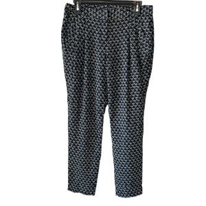Theory Black & White Patterned Trousers